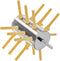 YardYield Chicken Plucker Drill Attachments 18 Fingers Chicken Feather Plucker Machine Stainless Steel