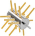 YardYield Chicken Plucker Drill Attachments 18 Fingers Chicken Feather Plucker Machine Stainless Steel