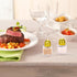 Set of 5 Mini Salt and Pepper Shakers, 0.5 oz Glass Cube Mini Spice Shaker with Funnel for Wedding, Party, Home, Kitchen