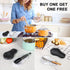 HESHIBI Marble Spoon Rest for Kitchen Countertop, Perfect for Spatula, Ladle, Fork (1, Light Grey)