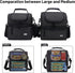 MIER Large Insulated Lunch Box - Dark Grey Cooler Tote Bag for Men, Women, Double Deck Cooler