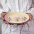 Handmade Lavender Floral Purple and Cream Glazed 7.9inch/20cm Side Plate - City to Cottage Unique Ceramic Dinnerware