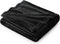 Bedsure GentleSoft Fleece Throw Blanket, Black, Lightweight Plush Cozy Soft Blanket for Couch, 50x60 inches