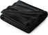 Bedsure GentleSoft Fleece Throw Blanket, Black, Lightweight Plush Cozy Soft Blanket for Couch, 50x60 inches