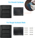 TFY Tissue Box Holder, Kitchen Wall Mount for Facial Tissues and Other Napkin Paper Boxes, Black