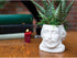William Shakespeare Bust Succulent Planter, Ceramic Plant Holder Pot for Small Cactus, Flowers, Herbs