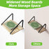 16.5 12 0.6in Fixwal X X Floating Shelves, Rustic Wood Large Wall Mounted Shelves for Decor Storage for Bedroom, Living