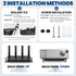 Floating Shelf for Projector Aluminum Alloy, Wifi Router Wall Mount Shelf, Cable Box Shelf for Wall Mounted TV, DVD