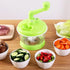 Multi-Functional Manual Food Processor - Hand Crank Rotary Dicer for Easy Cleaning - Mincer Mixer for Onion, Garlic, &