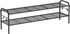 SONGMICS Shoe Rack, 2-Tier Shoe Organizer, Metal Shoe Shelf Storage with 4