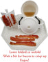 WowBacon Wow Microwave Bacon Cooker - with Locking Lid and Easy Grip Handle makes cooking bacon a Joy! Made in USA!