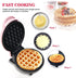 Mini Maker Waffle Maker 5“ Non-Stick Waffler Iron, Adjustable Browning Control, Heart Shape (Pink)
