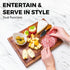 Straga Premium Mahogany Hardwood Cutting Board, 12" x 9" x 0.75", Sustainable Kitchen Essential with Juice Groove