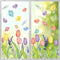 Horaldaily 67 PCS Spring Summer Window Cling Sticker, Tulip Butterfly Flower Decal for Home Party Decoration