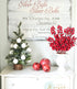 DearHouse 4 Pack Artificial Red Berry Stems, Burgundy Berry Floral for Christmas Tree Decoration