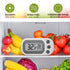Digital Frigerator Thermometer 2 Pack, Waterproof Fridge and Freezer Thermometer, Thermometer Refrigerator with Large LCD Screen, Stand and Magnetic Back, for Room,Kitchen, White