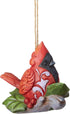 Enesco Jim Shore Heartwood Creek Cardinal on Branch Hanging Ornament, 2.88 in H, Multicolor