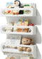 Homewisp Nursery Shelves for Wall, Premium Bamboo Wood, Fully Assembled - Nursery Book