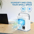 CAYNEL Portable Air Conditioner | 2 Speeds, 5W USB | Water Tank, 1~12h Timer | Adjustable Air Outlet for Desktop &