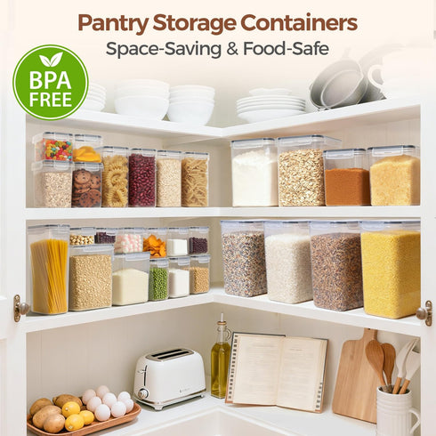 Set 2(9.5L/10Qt), Sets ComSaf Rice Container of Large Airtight Food Storage Containers with Lid and Rice Washer