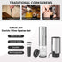 CIRCLE JOY Electric Wine Opener Set, 4-in-1 Rechargeable Wine Set, Gift Set for Wine Lovers, Silver