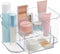 STORi Bliss Clear Makeup Organizer for Countertop, Divided Bathroom Storage Drawer, Makeup Brush Holder