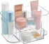 STORi Bliss Clear Makeup Organizer for Countertop, Divided Bathroom Storage Drawer, Makeup Brush Holder