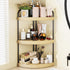 Counter 3-Tier Counter, Countertop Counter, Abiglifty Corner Bathroom Organizer, No Drill Corner Shelf Bathroom