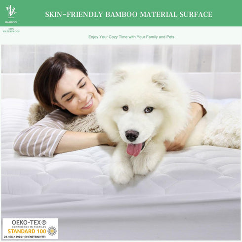 UNILIBRA Waterproof Mattress Protector Twin XL Size, Deep Pocket Cover Fit up to 6''-19'', Breathable Soft Filling