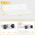 Wisfame 2 Pack, 8 Inch) Small Floating Shelves for Wall, Metal Adhesive Wall Shelf Modern Display Shelf for Living