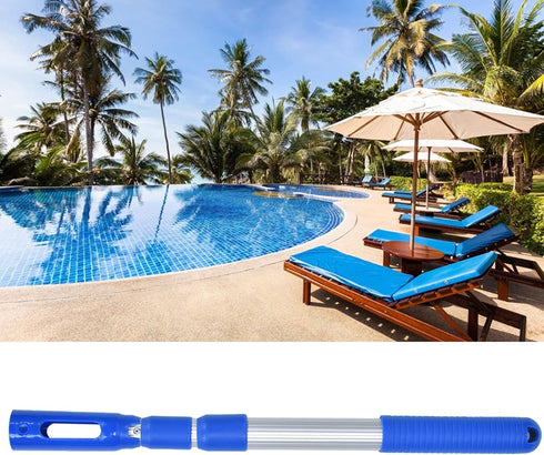 Zerodis Telescopic Pole, Adjustable Telepole for Swimming Pool Skimmer Nets, Vacuum Heads, Brushes, Expandable Step Up