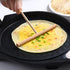 4 Pcs Crepe Spreader Stick and Spatula Kit with Random Color Oil Brush for Large Crepe Pan Maker