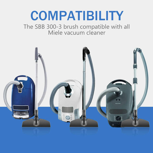 KEEPOW Vacuum Attachments Brush - Compatible with Miele Vacuum Cleaner, Parquet Twister SBB 300-3