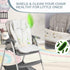 canbeyond 4-Season High Chair Cover Compatible with Graco - Detachable & Machine Washable, Soft Padding with Neck