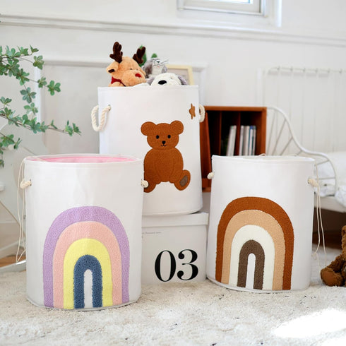 58L INough Large Laundry Basket Tall Baskets Storage for Dirty Clothes, Toys Storage Bins Baby Hamper Clothes Hamper