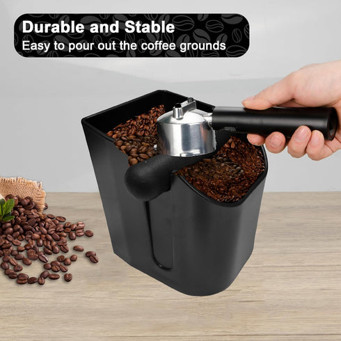 HOMEE Espresso Knock Box, Durable Non-Slip Base, Shock-Absorbent Espresso Machine Accessories, Espresso Dump Bin