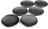 Hosley Set of 6 Black Iron Pillar Plates, 7 Inch Diameter for Weddings, Candle Gardens, Spa, Aromatherapy