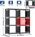 6 Room,Office,Closet Mavivegue Book Shelf, Cube Storage Organizer, DIY Bookcase, Metal Cube Bookshelf,Tall Book case