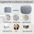 Sanmudecor Unstuffed Ottoman Pouf Cover, Foot Rest Cover, Bean Bag Chair Cover (Gray)