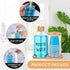 1 Set 17 Oz Mouthwash Dispenser for Bathroom Refillable Mouth Wash Pump Bottle Paper Cup Holder with Bamboo Lid