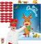 Funnlot Christmas Games for Kids, Pin The Nose on The Reindeer, Holiday Party Game with 24 Noses Stickers & Blindfold