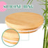12 Set, 6 6 Mumufy Pcs Yogurt Jar Lids Colorful Covers Silicone Jar Lids and Bamboo Wood Yogurt Container Lids