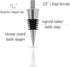 Classic Chrome Style Bottle Stopper, 3/8" x 16 tpi Threaded Post for Attaching Hand Made or Lathe Turned Handles, 5