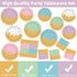 UROINEPA 100Pcs Ice Cream Party Decorations Ice Cream Plates and Napkins for Kids Girls Baby Shower Ice Cream Birthday