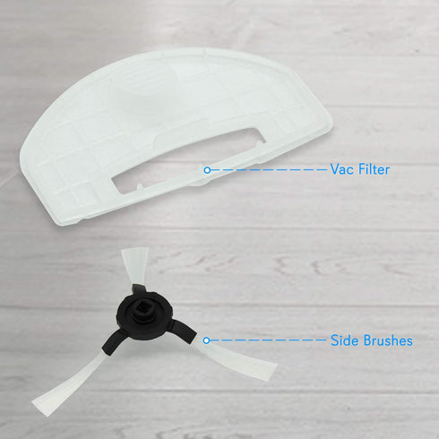 PURE CLEAN Replacement Accessory & Filter Kit for Pyle Models: PUCRC95, PUCRC96B