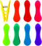 Kikkerland Rainbow Bag Clips - Set of 8, Multicolor