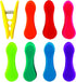 Kikkerland Rainbow Bag Clips - Set of 8, Multicolor