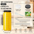 16oz 10 Pack Ruckae Juice Bottles, Glass Bottles with Lids, Smoothie Cup Lids and Straws, Water Bottle Mason Jar