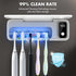 5 200/400s Auntyfey Sanitizeri Toothbrush Cleaner with Slots, Smart Sanitizeri Toothbrush Holder Organizer, Cordless No