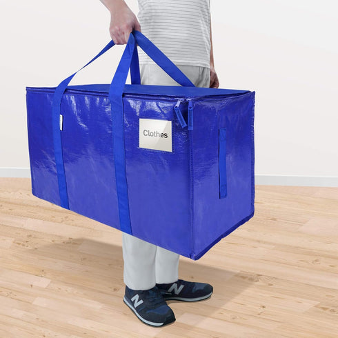 TICONN 2 Pack Extra Large Moving Bags with Zippers, Heavy-Duty Storage Tote Boxes